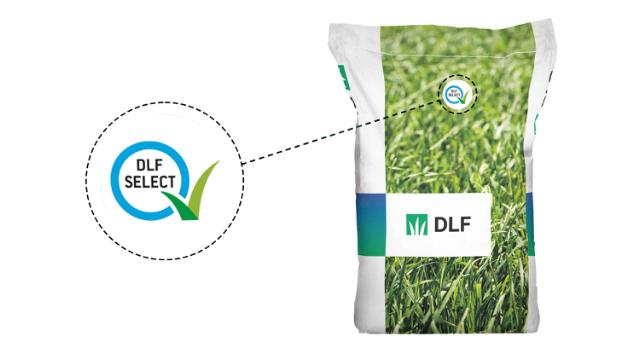 DLF græsfrøpose med DLF Select logo