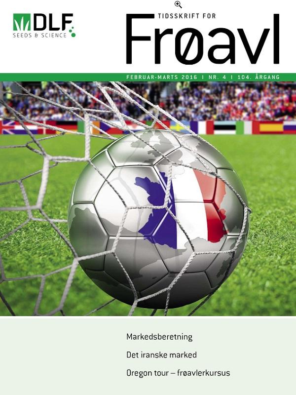 Forside fra Tidsskrift for Frøavl med fodbold i nettet