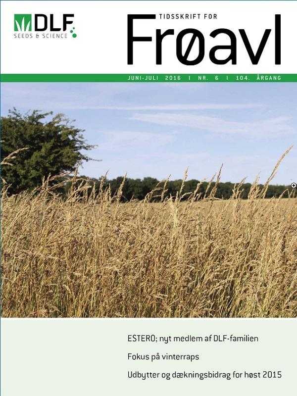 Forside fra Tidsskrift for Frøavl med frøavlsmark