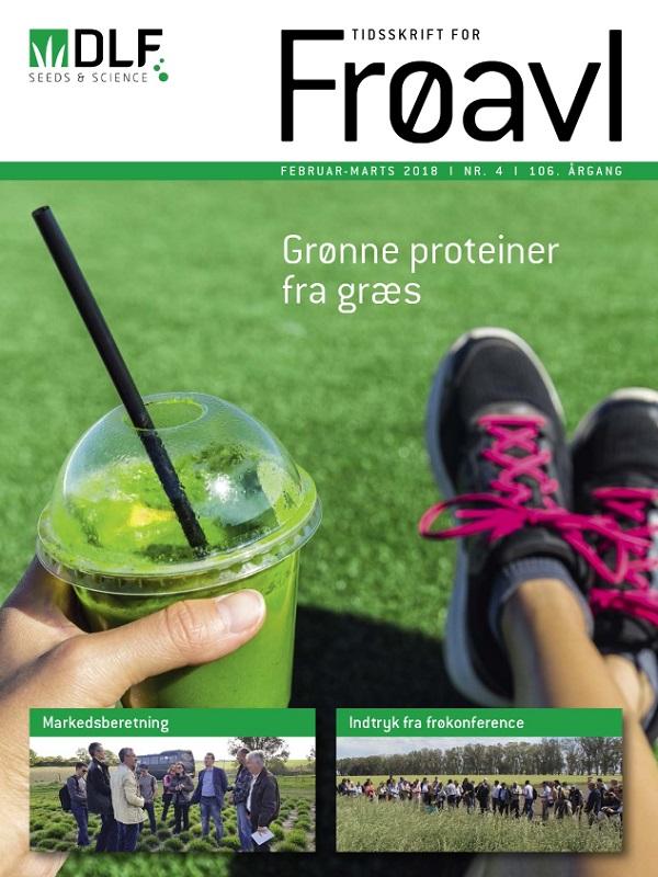 Forside fra Tidsskrift for Frøavl med smoothie og grønne proteiner fra græs