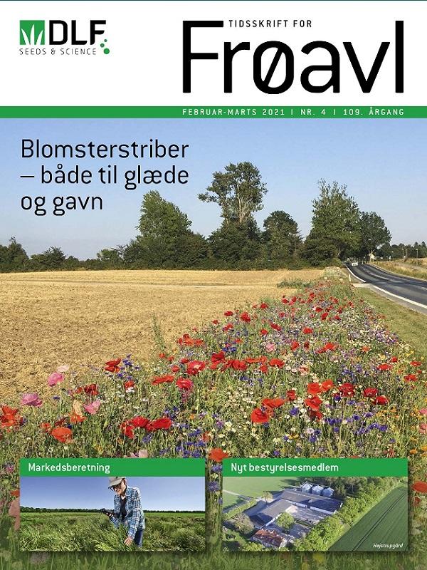 Forside fra Tidsskrift for Frøavl med vejrabat med blomster