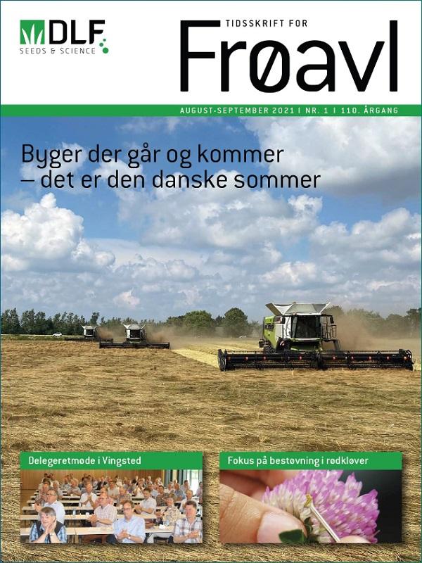 Forside fra Tidsskrift for Frøavl med høst af frømark