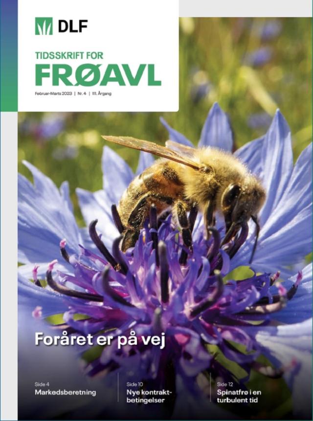 Forside fra Tidsskrift for Frøavl med lucerne og bi